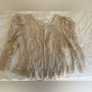 LoveShackFancy lace top.